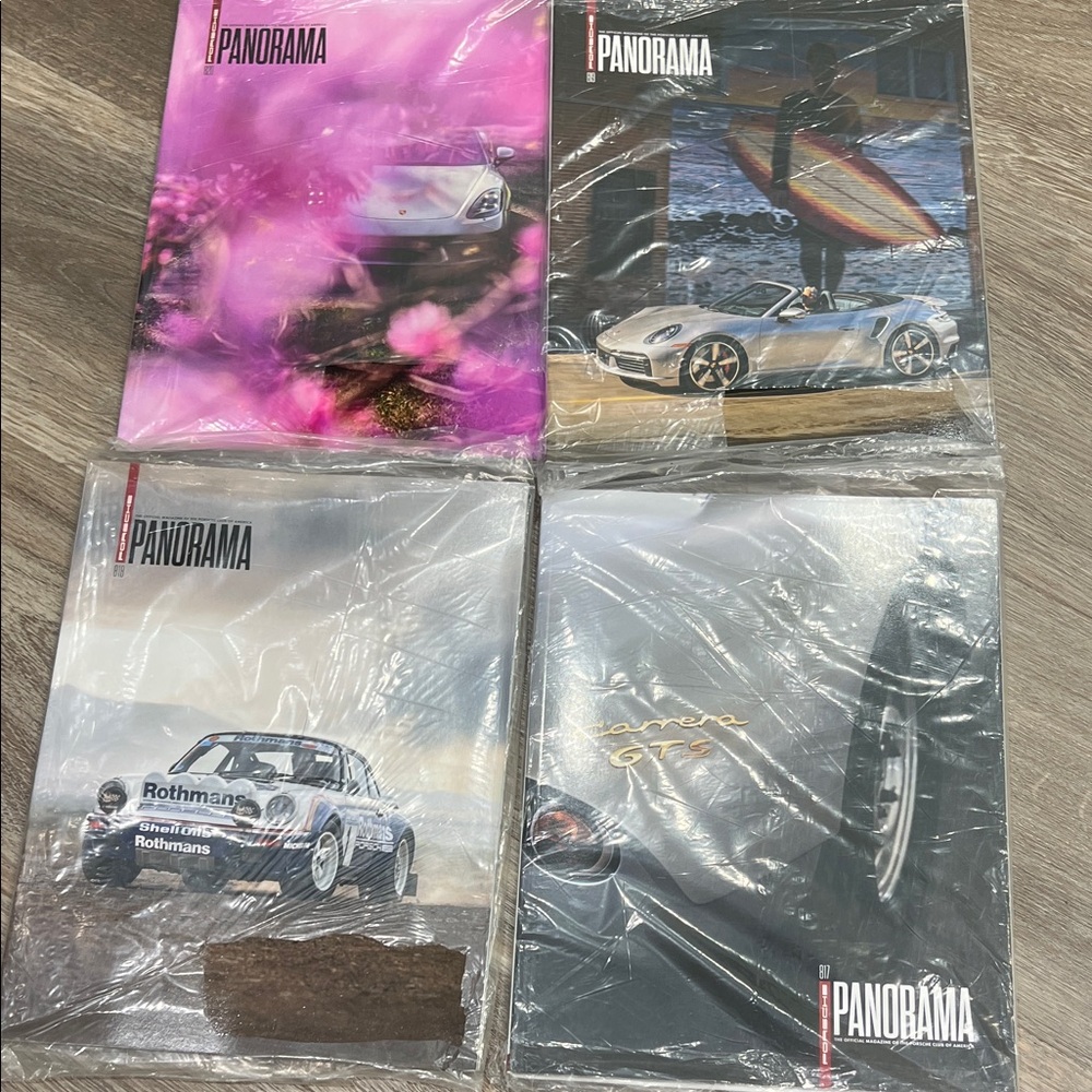 Panorama Magazine Collection with Porsche Covers